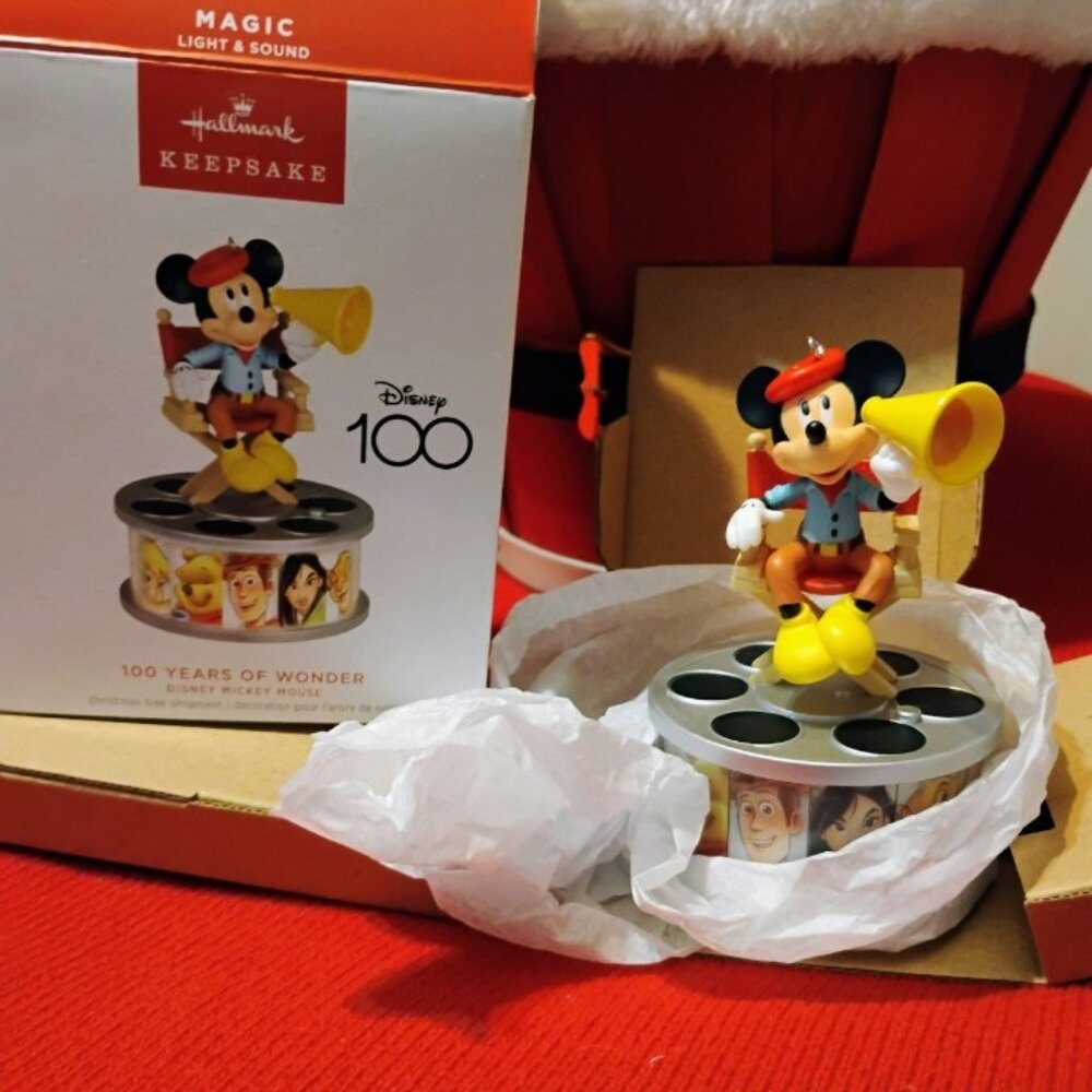 Hallmark Disney 100 years of wonder Mickey Mouse Christmas ornament